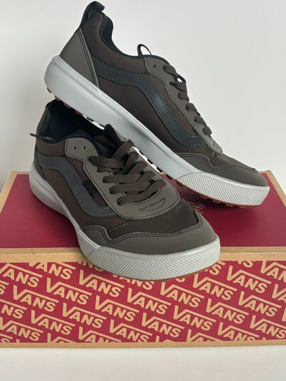 Vans Range Exp Reflective Coal Brown Men's Sneakers - VN000CY1EMP - Sz 8